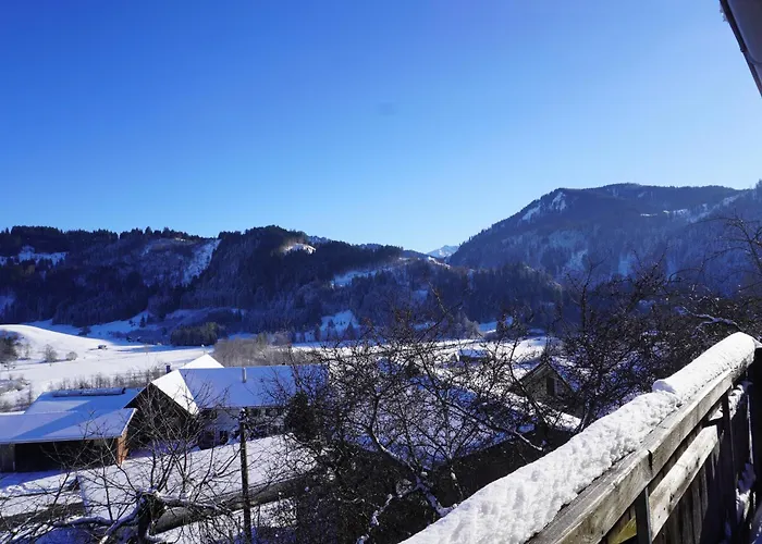 Bergzeit Auf 1000 M Hoehe Mit Balkon, Parkplatz, Wlan, Kueche * Wertach